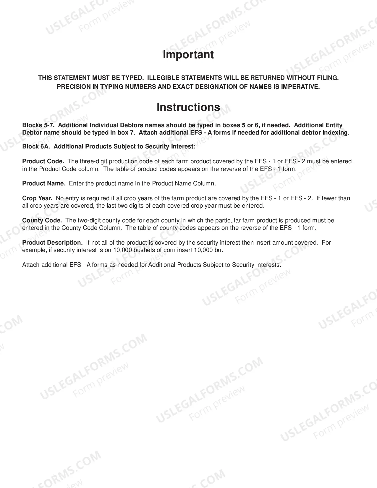 Preview Nebraska Effective Financing Statement - Additional Debtors