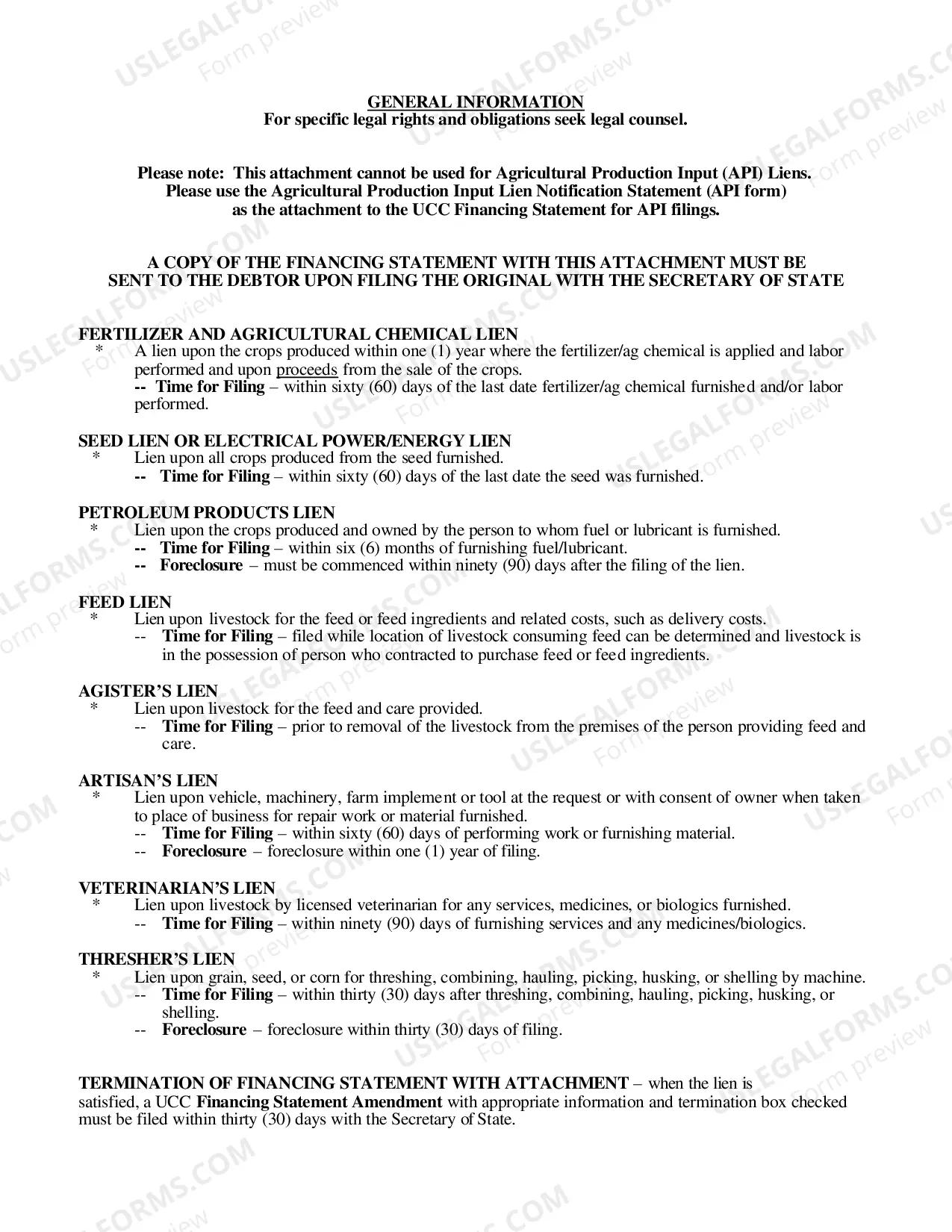 Preview Universal Attachment for Statutory Lien
