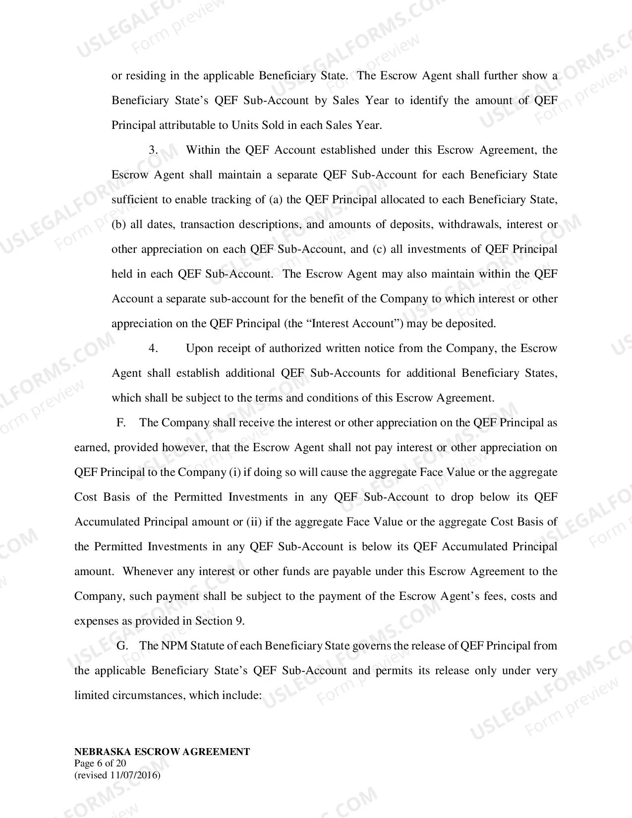 Preview Current Non-Participating Manufacturer Escrow Agreement