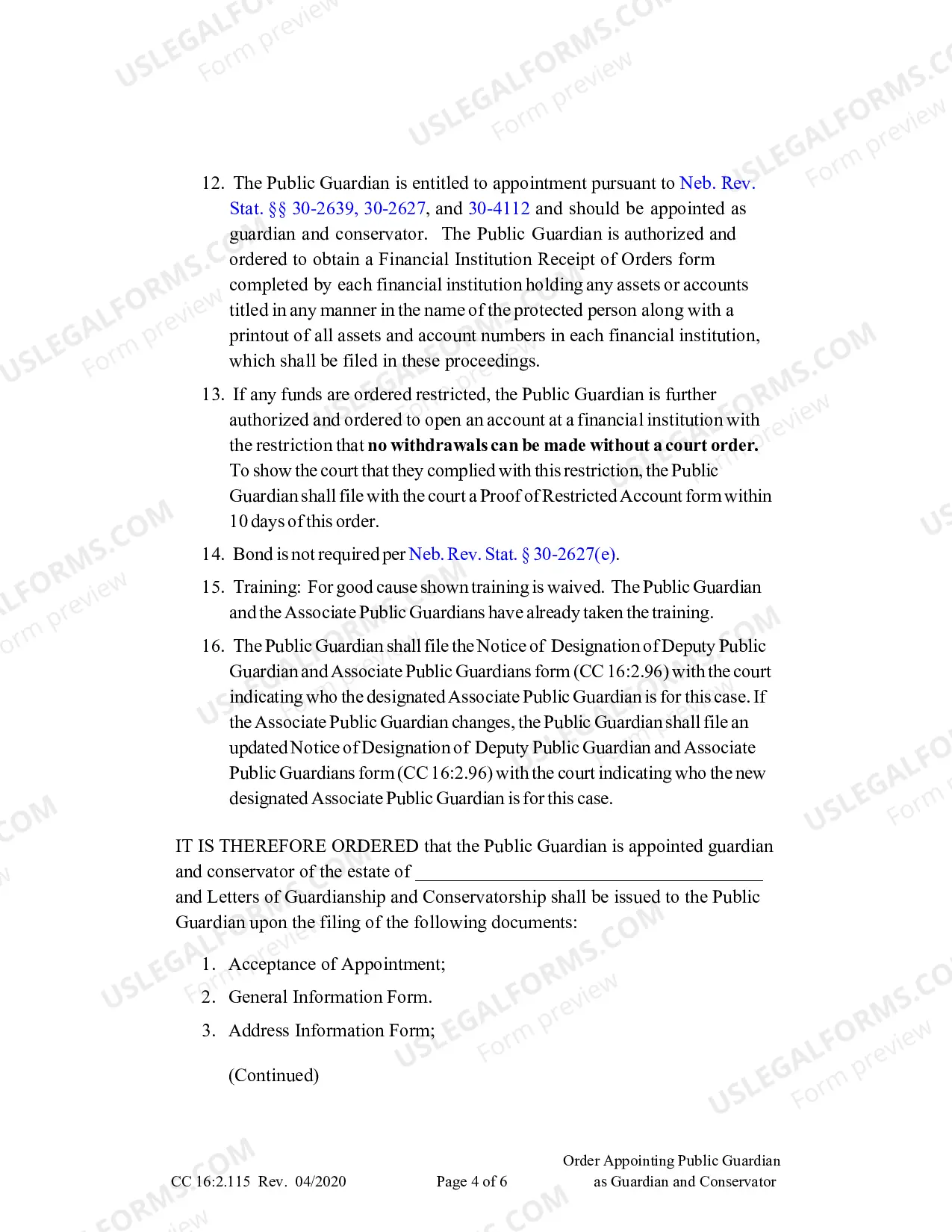 Preview Order Appointing Guardian And Conservator
