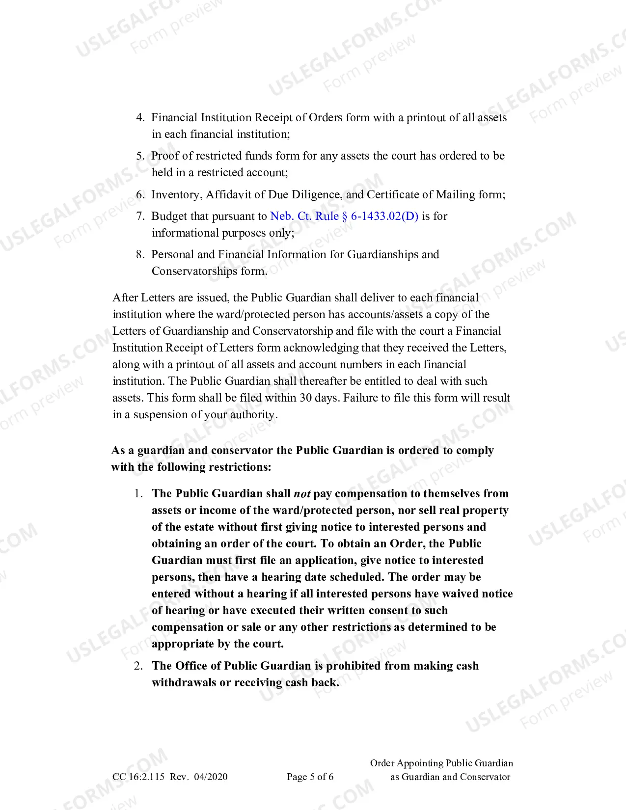 Preview Order Appointing Guardian And Conservator