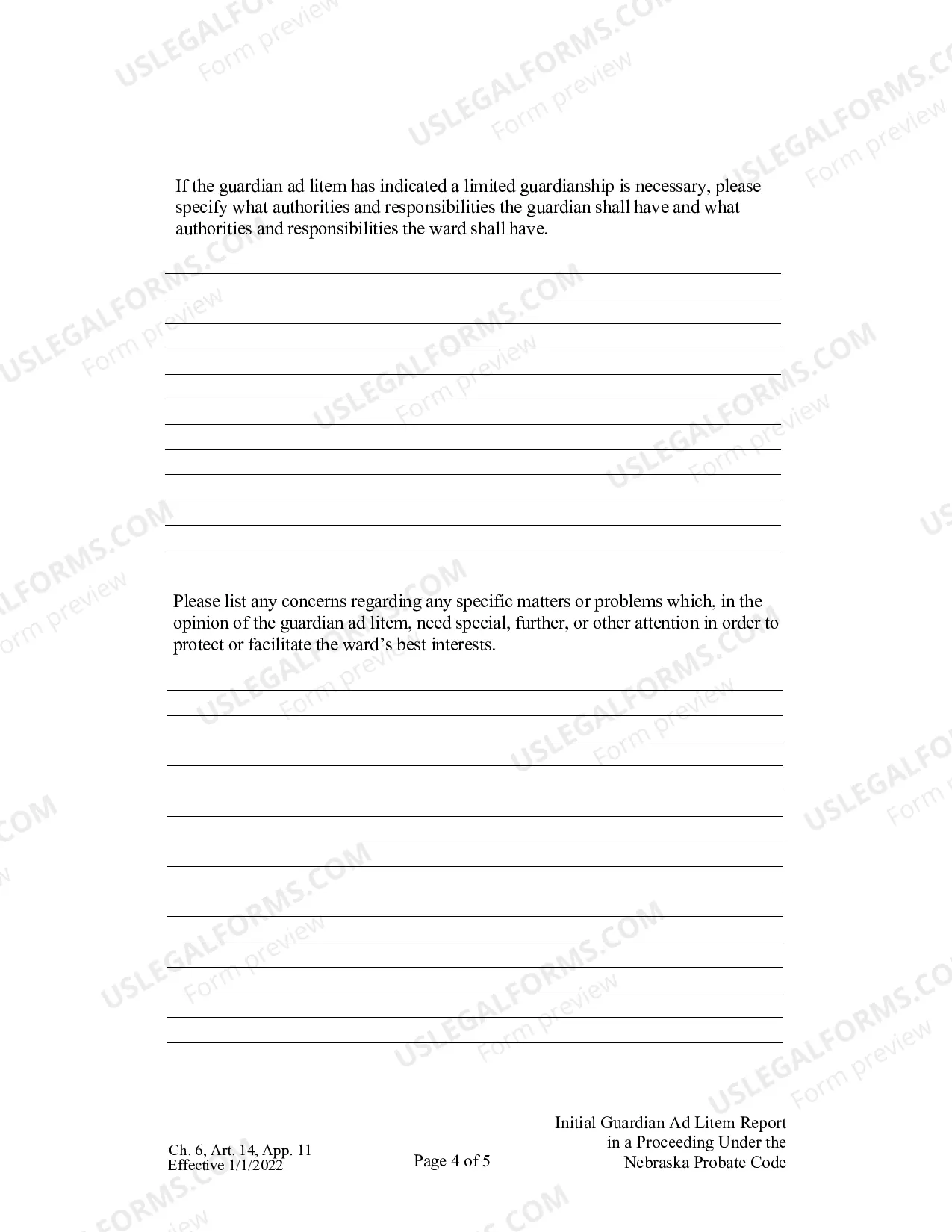 Preview Personal And Financial Information For Guardianships And Conservatorships