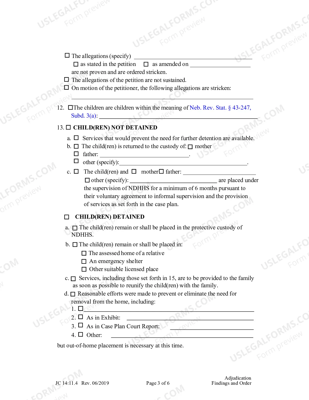 Preview Adjudication Findings And Order