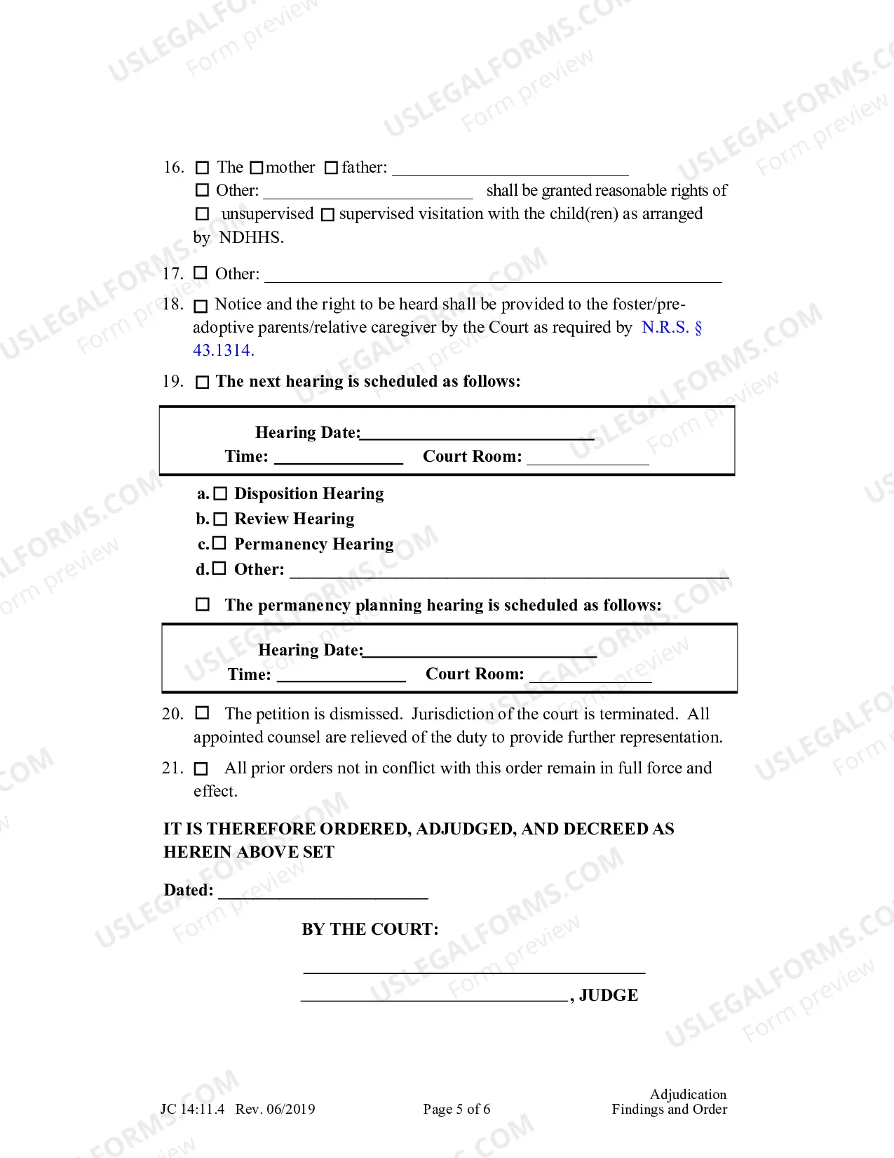 Preview Adjudication Findings And Order