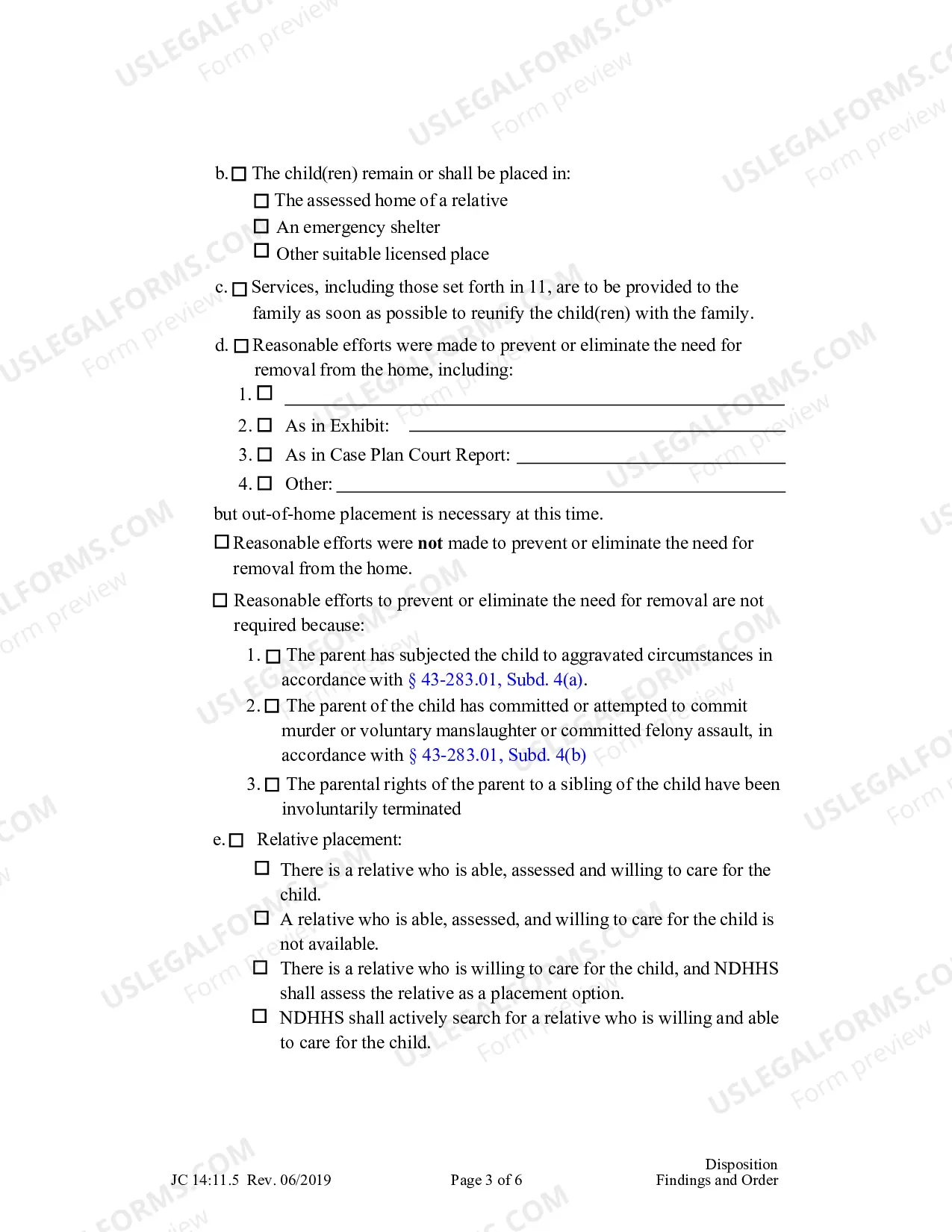 Preview Disposition Findings And Order