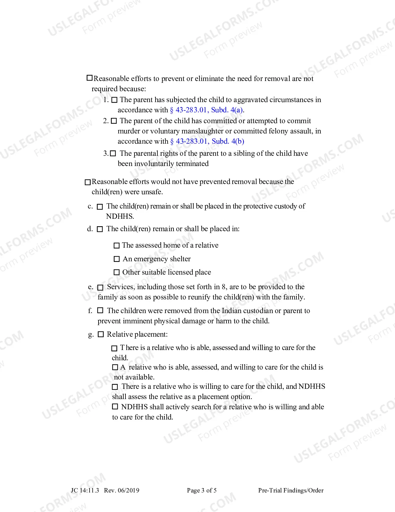 Preview Pre Trial Findings And Order