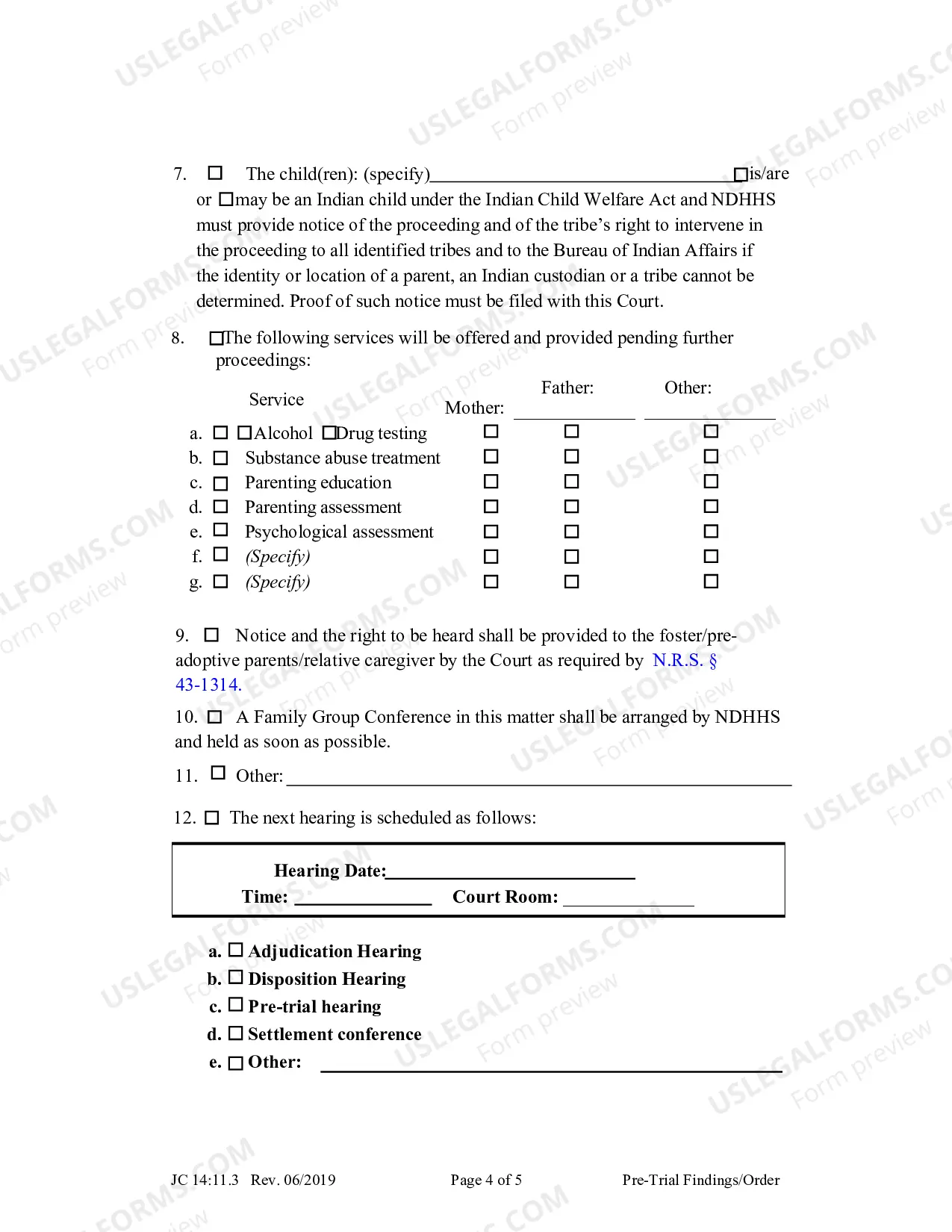 Preview Pre Trial Findings And Order