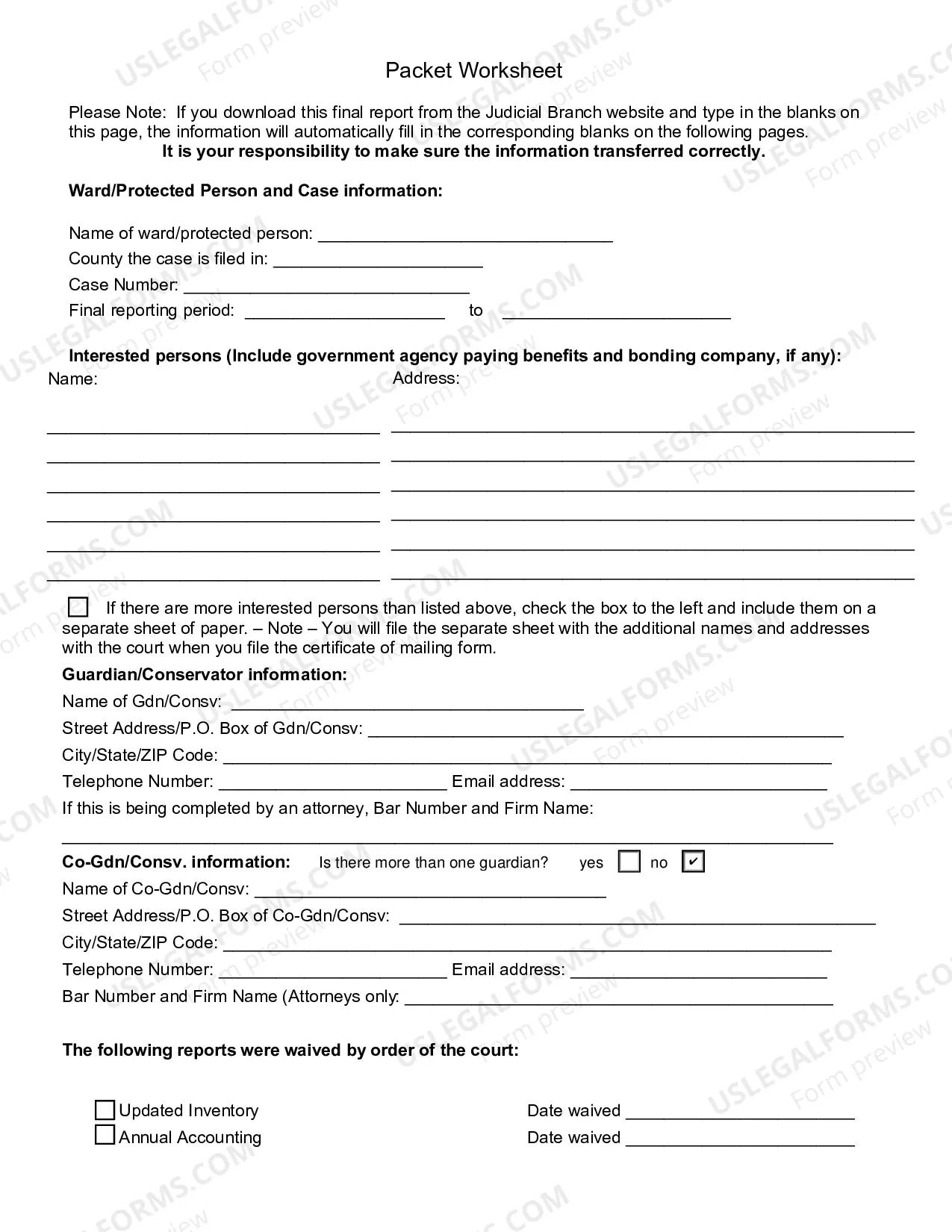 Preview Final Accounting Packet Complete