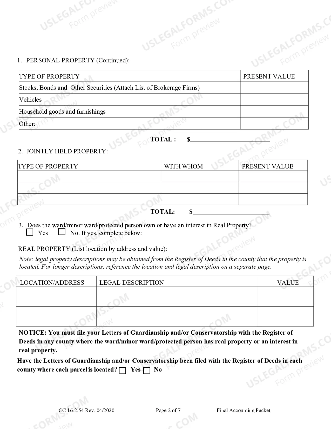 Preview Final Accounting Packet Complete