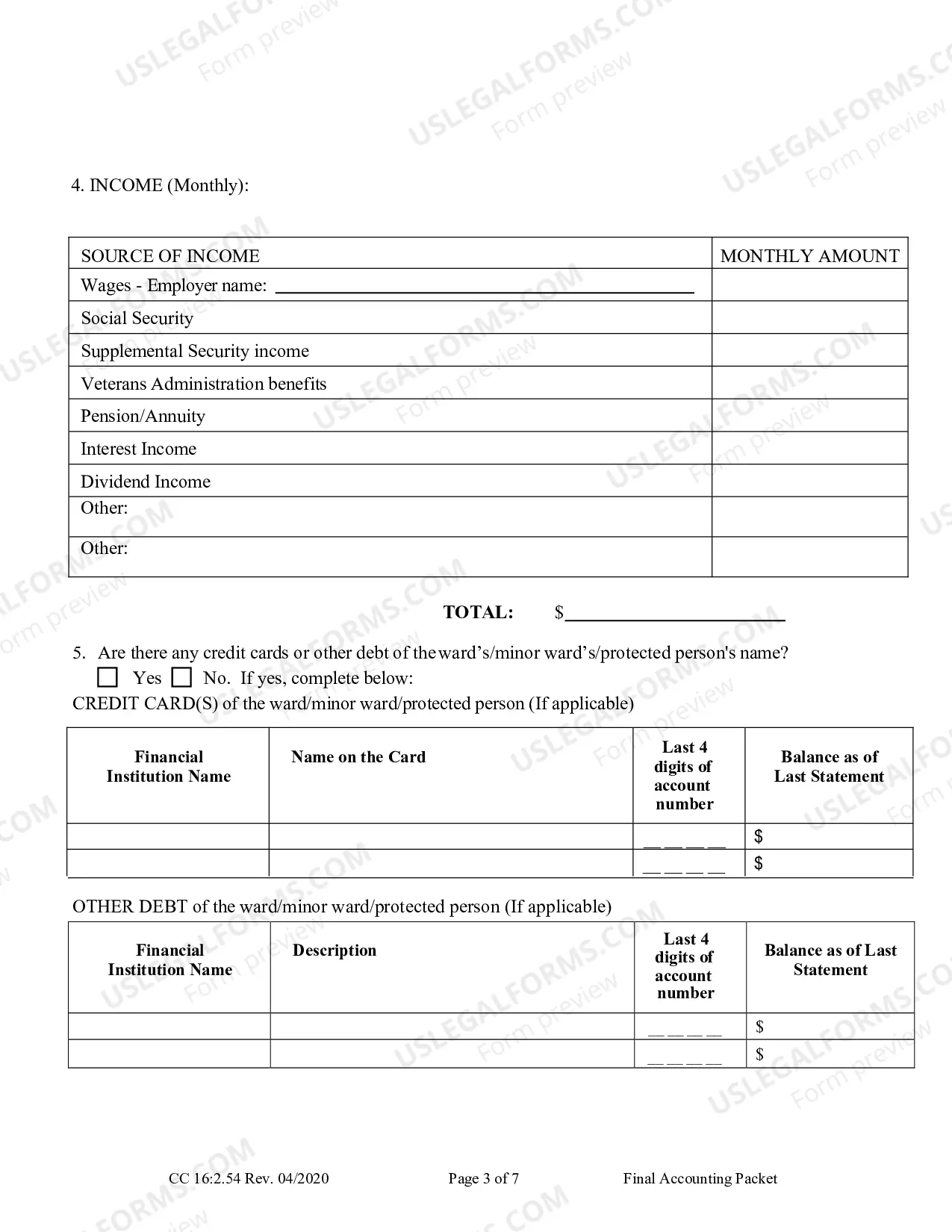 Preview Final Accounting Packet Complete