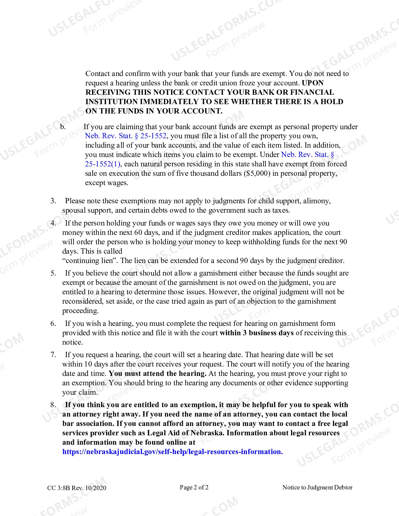 Preview Notice to Judgment Debtor (updated June 2015)