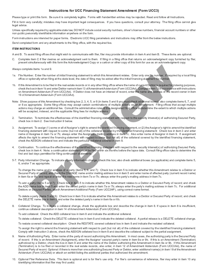 Get Nebraska UCC3 Financing Statement Amendment Preview Nebraska UCC3 Financing Statement Amendment