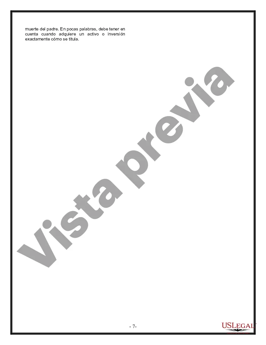 Preview Última voluntad y testamento legal para persona casada con hijos menores de edad de un matrimonio anterior