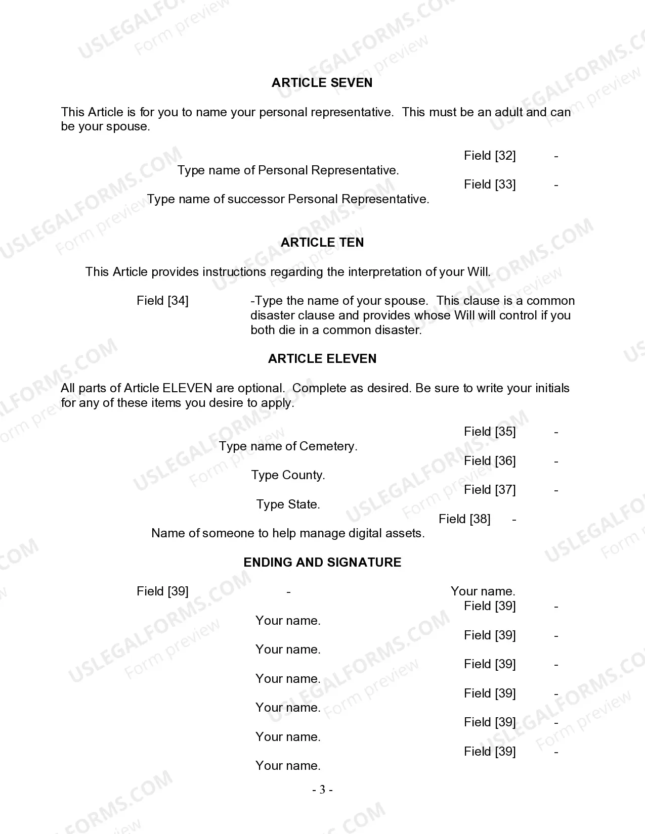 Preview Mutual Wills Package for Married Couple with Adult Children