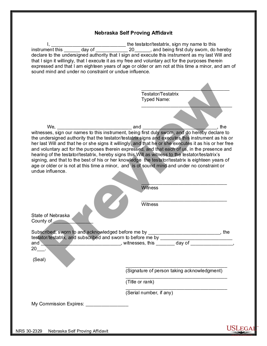 page 4 Legal Last Will and Testament Form with All Property to Trust called a Pour Over Will preview