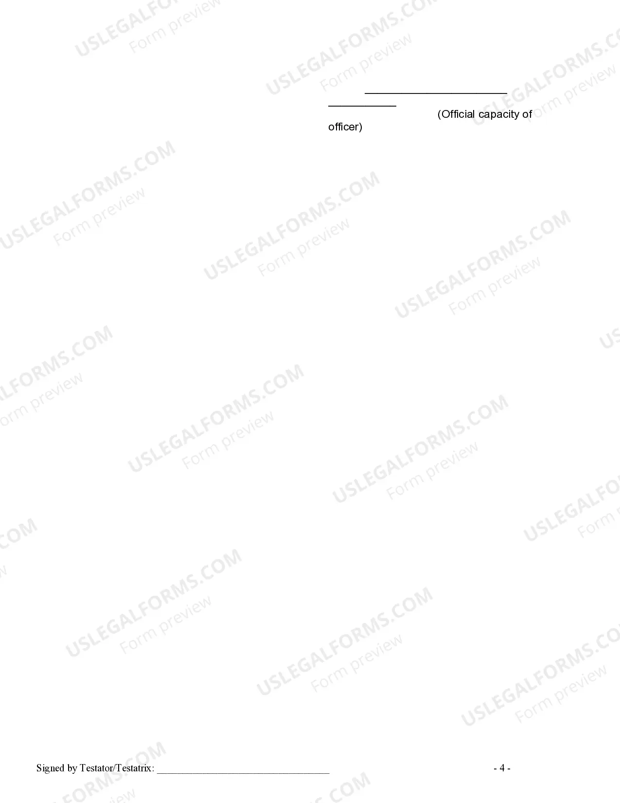 Preview Written Revocation of Will