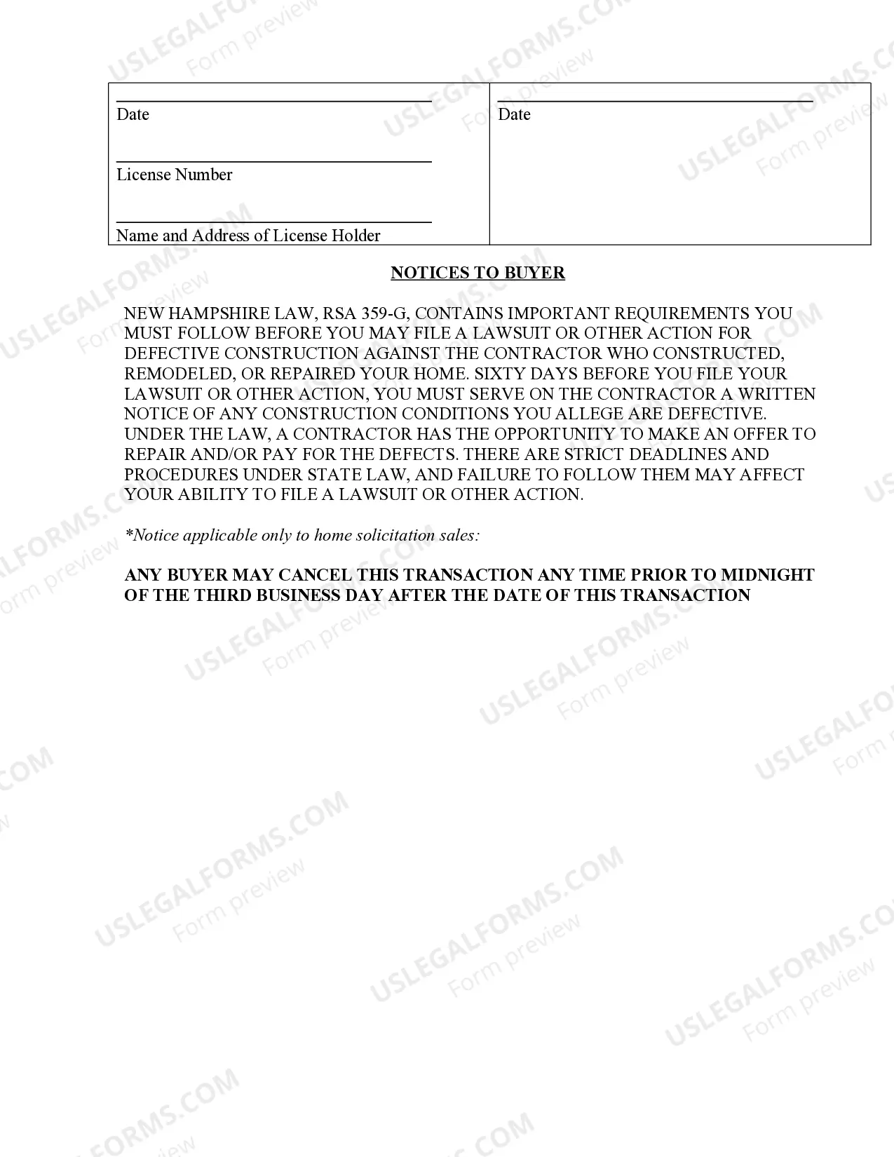 Preview Demolition Contract for Contractor