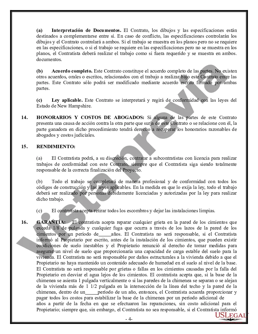 Preview Contrato de Fundación para Contratista