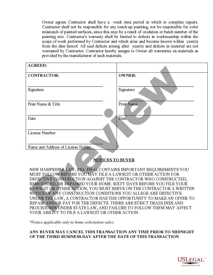 Preview Sheetrock Drywall Contract for Contractor