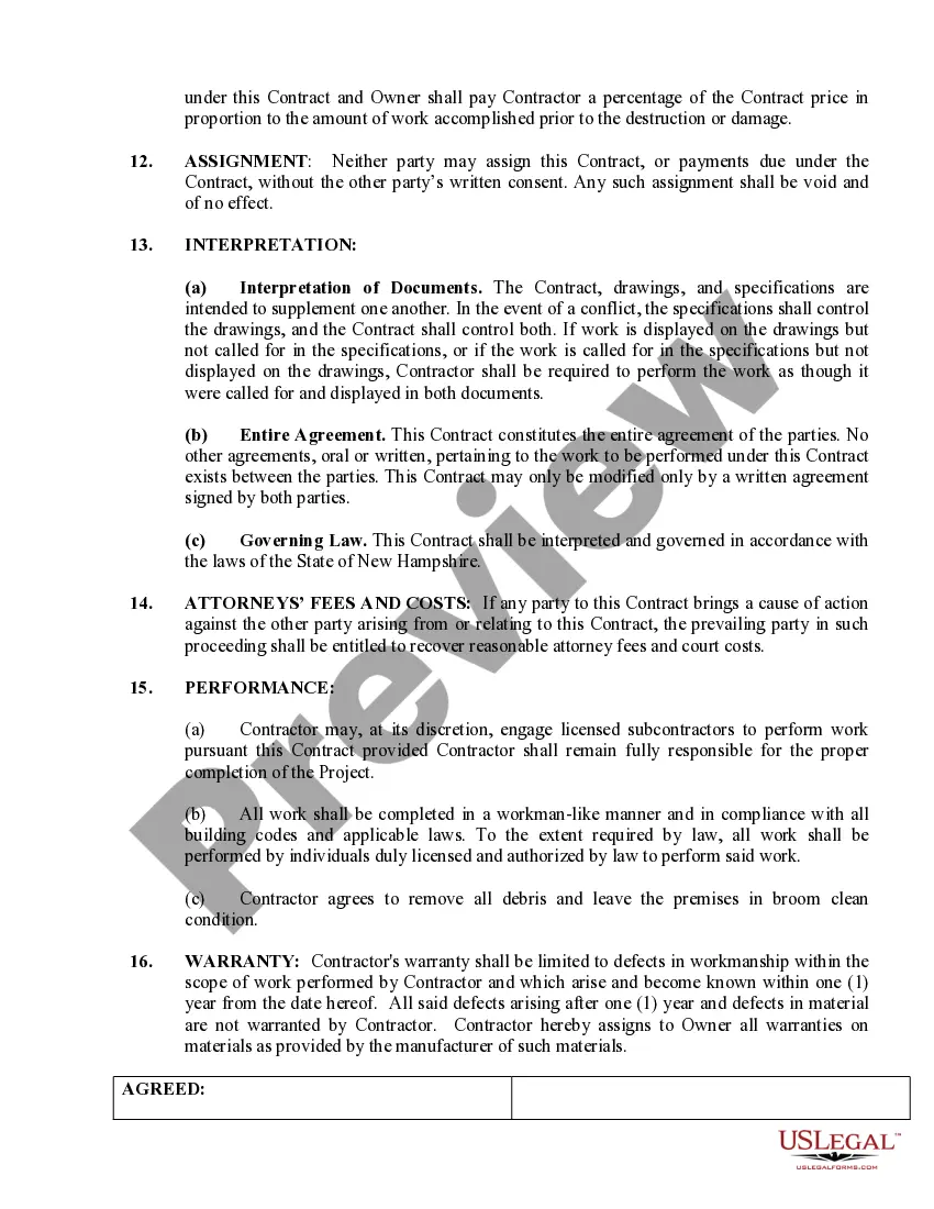 Preview Construction Contract Cost Plus or Fixed Fee