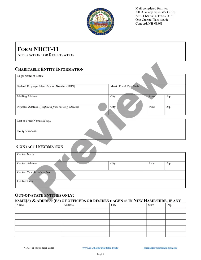 Get New Hampshire Articles of Agreement for Domestic Nonprofit Corporation Preview New Hampshire Articles of Agreement for Domestic Nonprofit Corporation