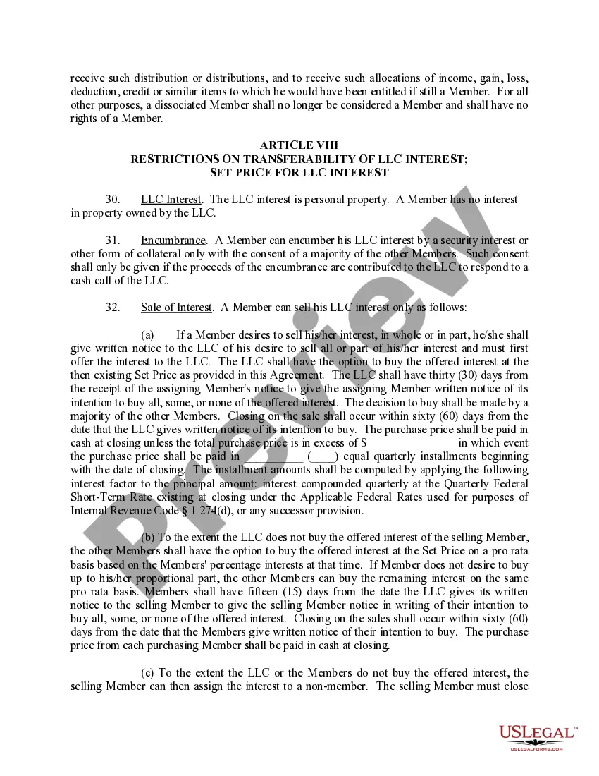 Get Limited Liability Company LLC Operating Agreement Preview Limited Liability Company LLC Operating Agreement