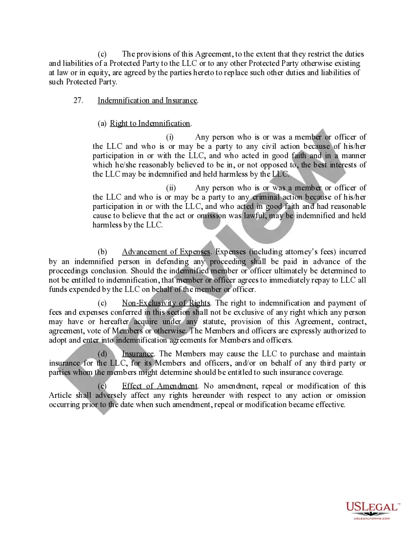 Get Limited Liability Company LLC Operating Agreement Preview Limited Liability Company LLC Operating Agreement