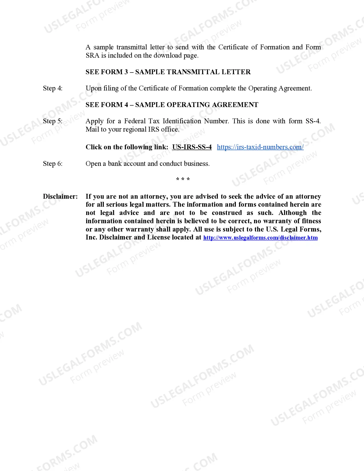 Preview New Hampshire Professional Limited Liability Company PLLC Formation Package