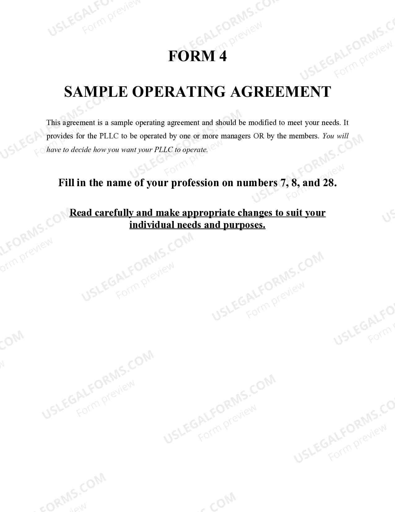 Preview New Hampshire Professional Limited Liability Company PLLC Formation Package