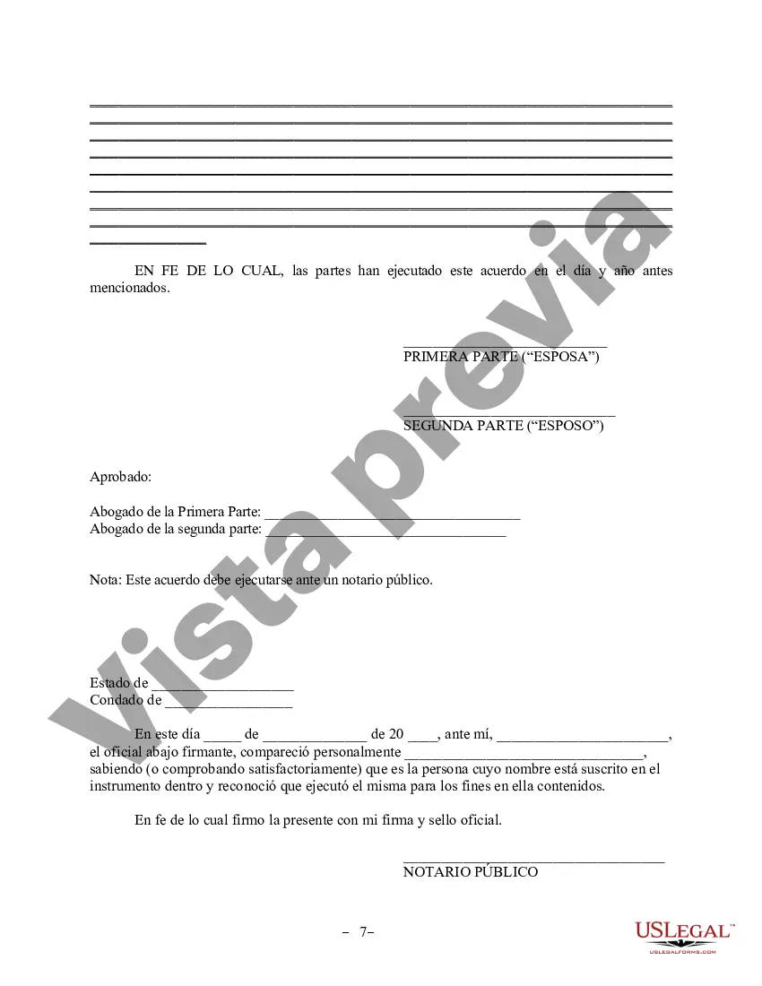 Preview Acuerdo de propiedad posnupcial - New Hampshire
