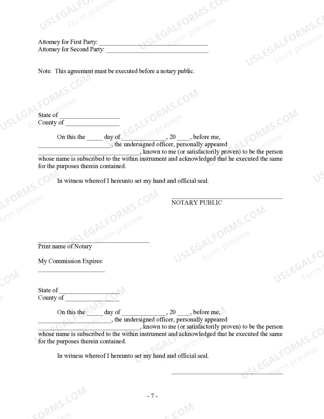 Preview Postnuptial Property Agreement