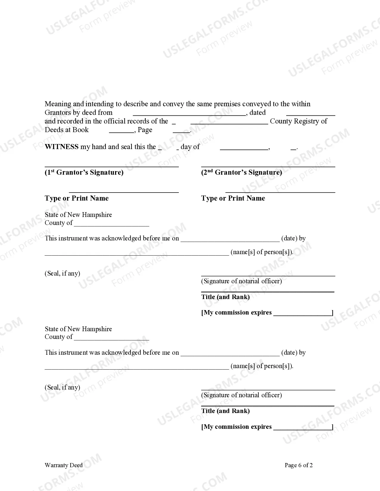Preview Warranty Deed - Two Individuals to Three Individuals