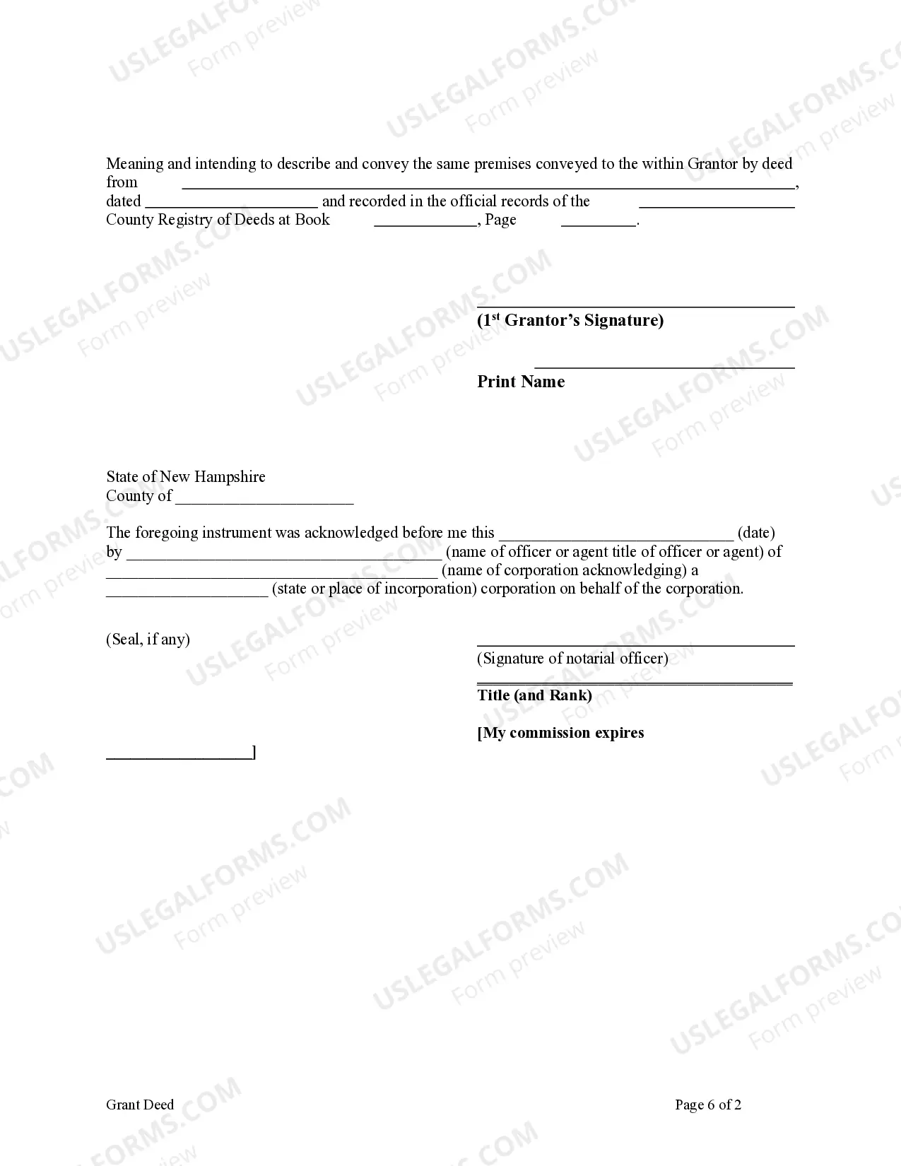 Preview Grant Deed - Individual to Individual