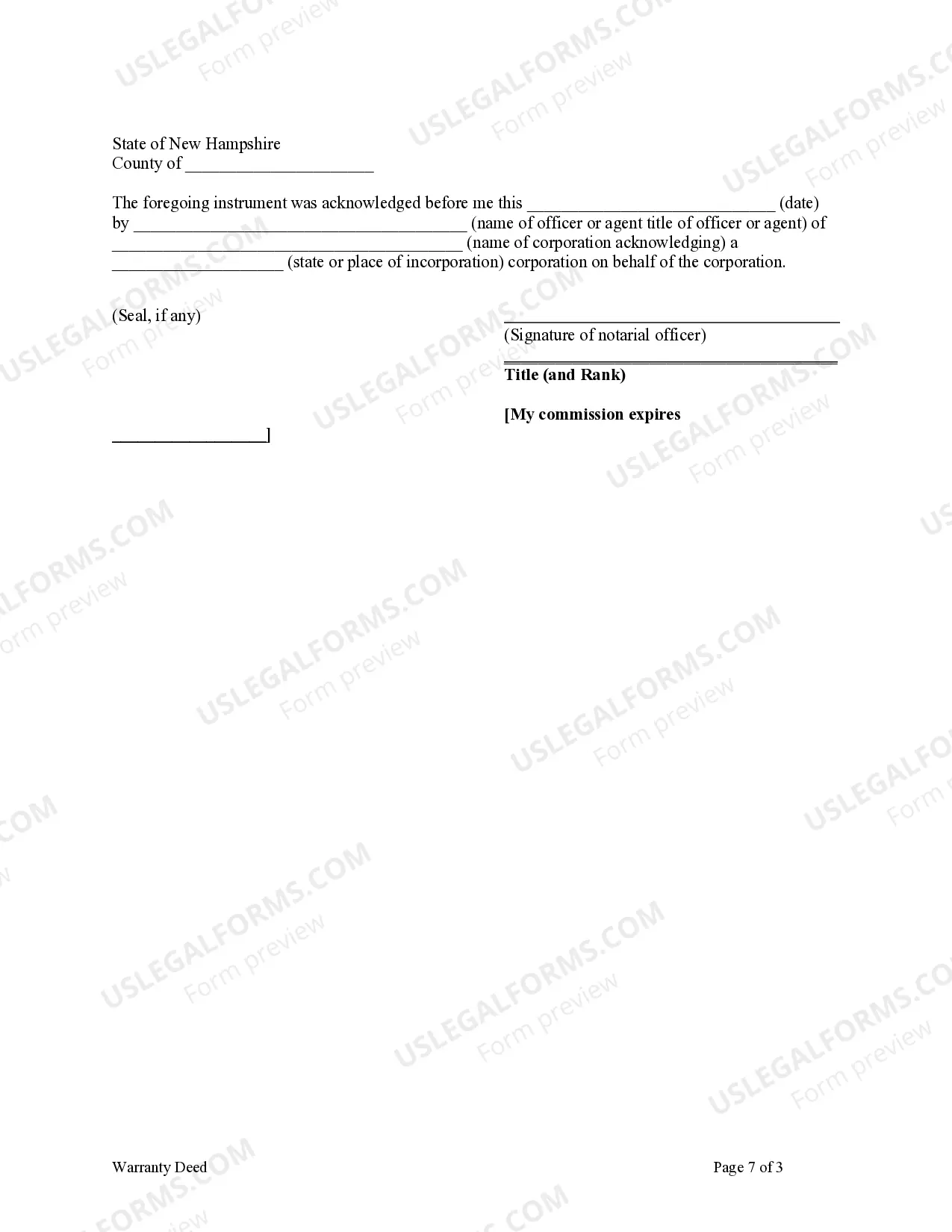 Preview Warranty Deed to Child Reserving a Life Estate in the Parents