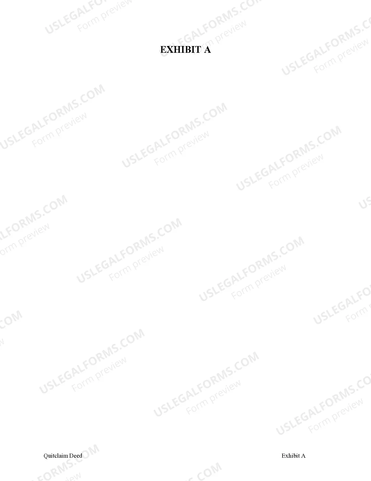 Preview Quitclaim Deed - Individual to Three Individuals