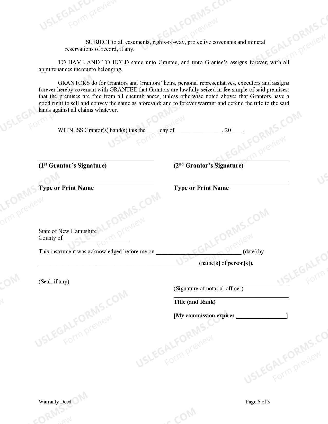 Preview Warranty Deed from two Individuals to LLC