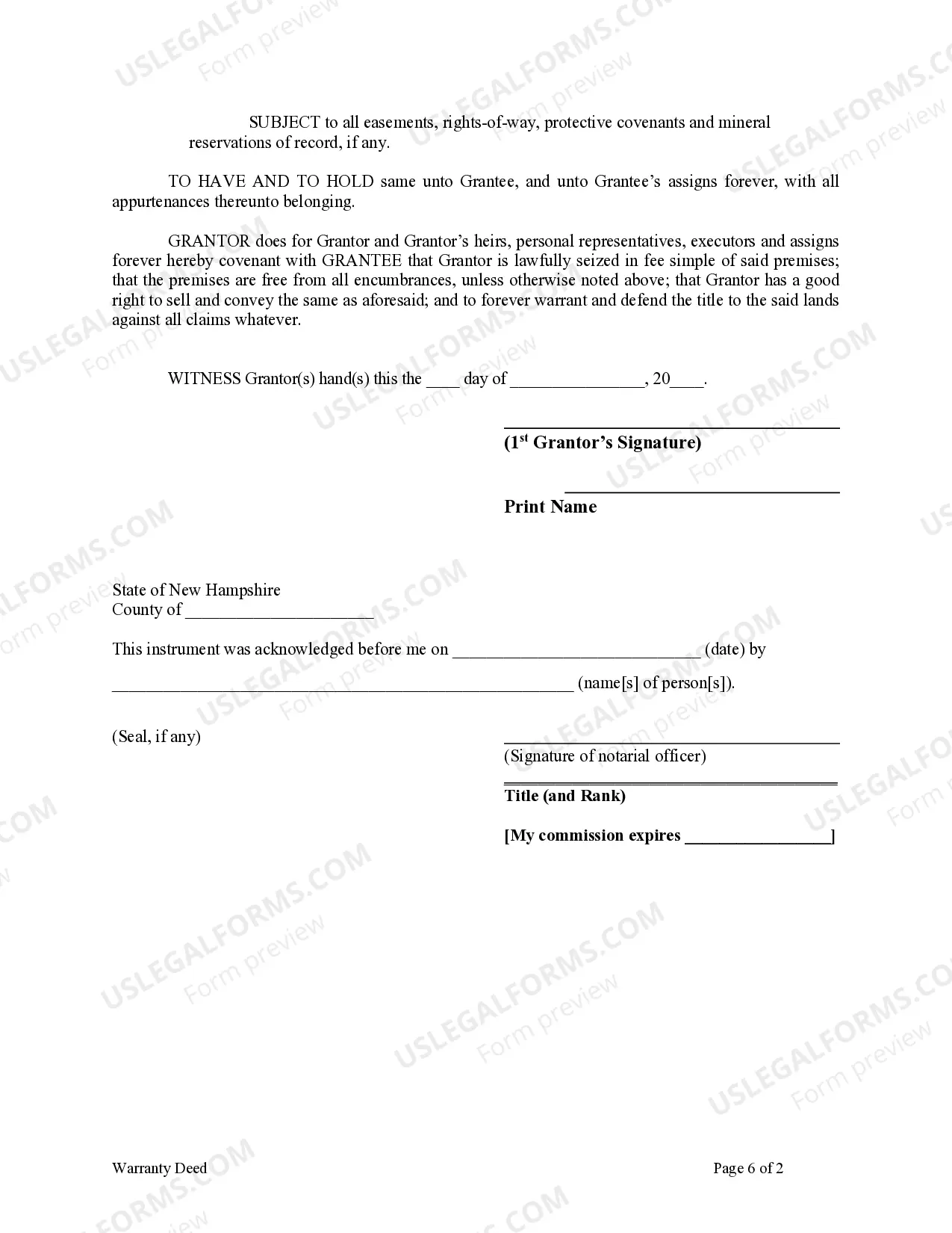 Preview Warranty Deed from Individual to LLC