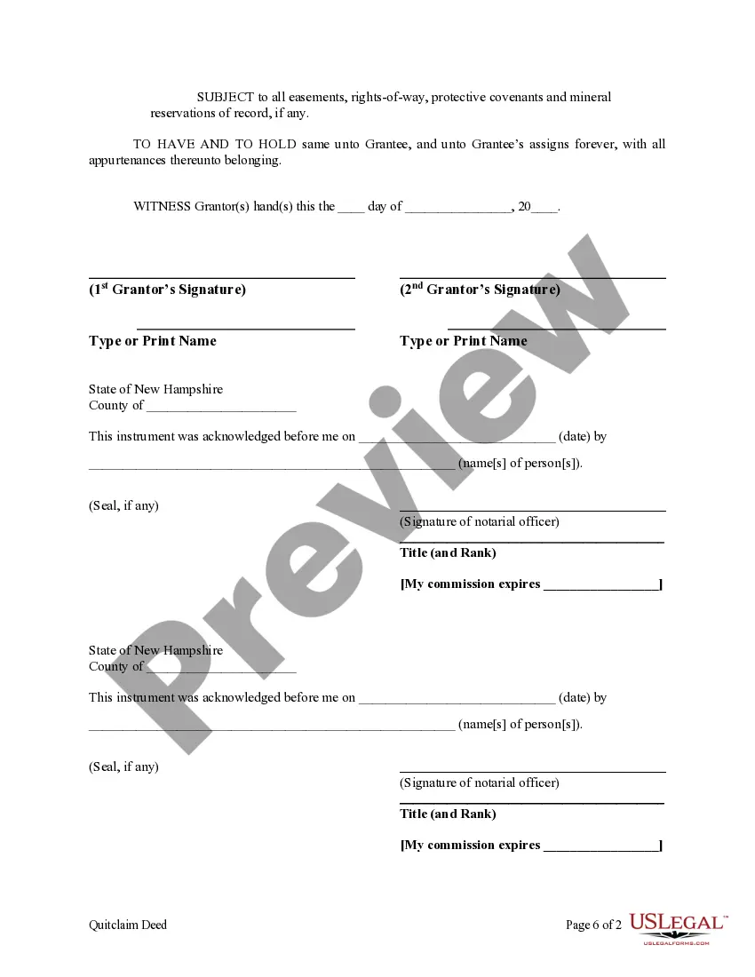 Preview Quitclaim Deed from Husband and Wife to Corporation