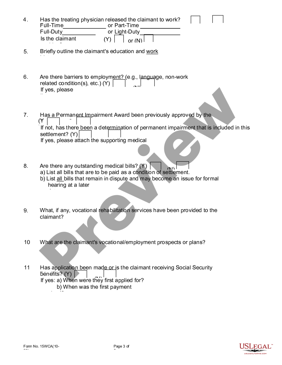 page 2 Lump Sum Settlement Agreement preview