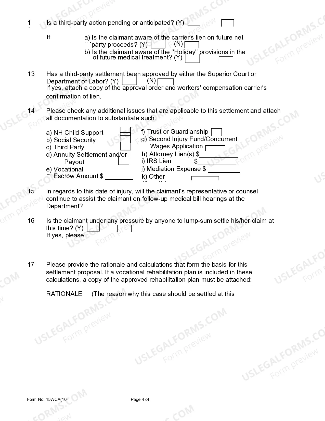 Preview Lump Sum Settlement Agreement