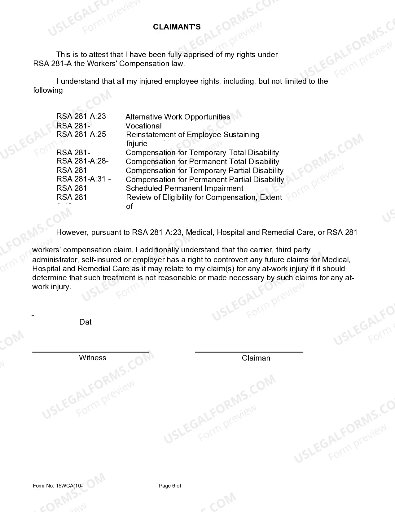 Preview Lump Sum Settlement Agreement