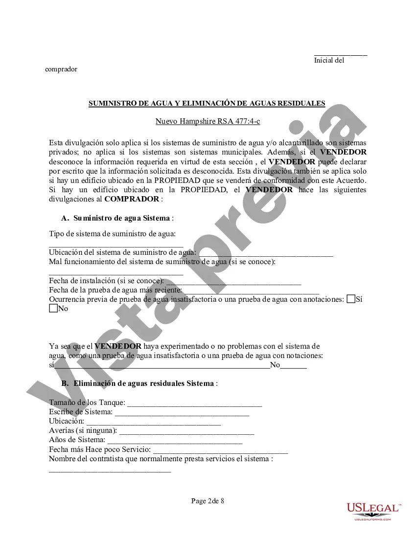 Preview Declaración de divulgación de ventas de bienes raíces comerciales