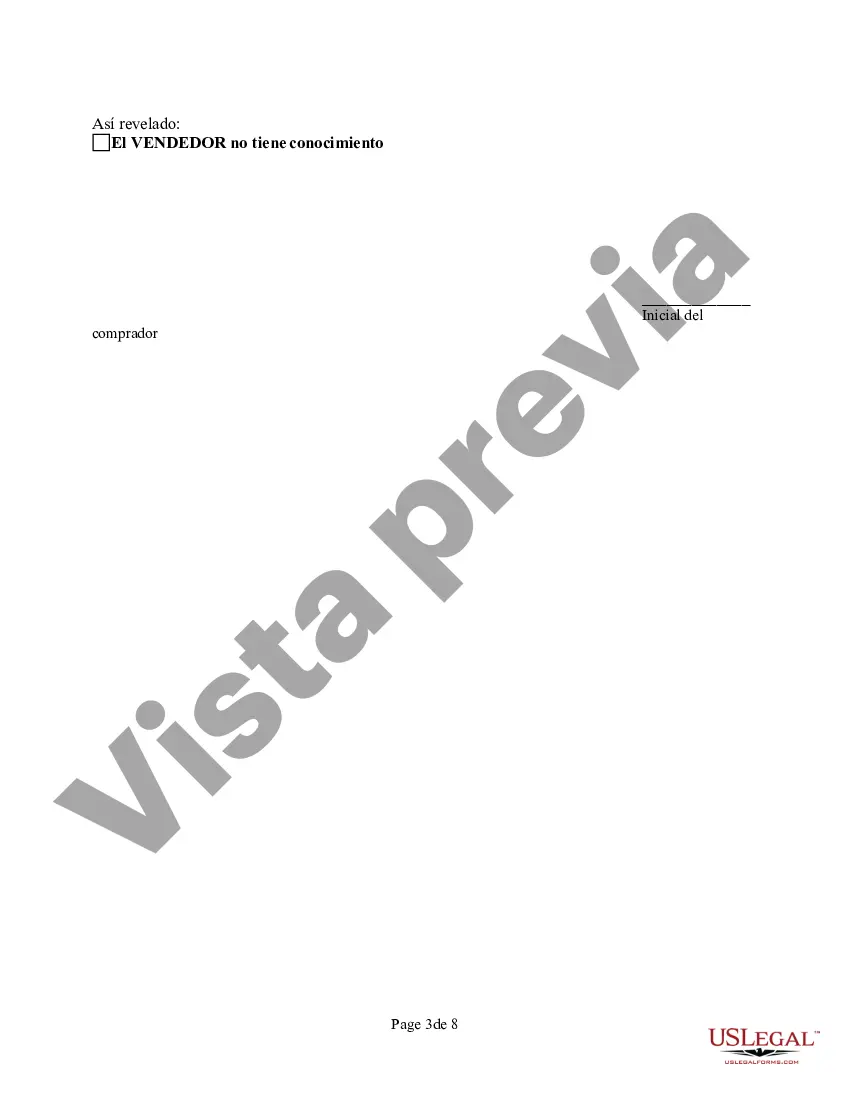 Preview Declaración de divulgación de ventas de bienes raíces comerciales
