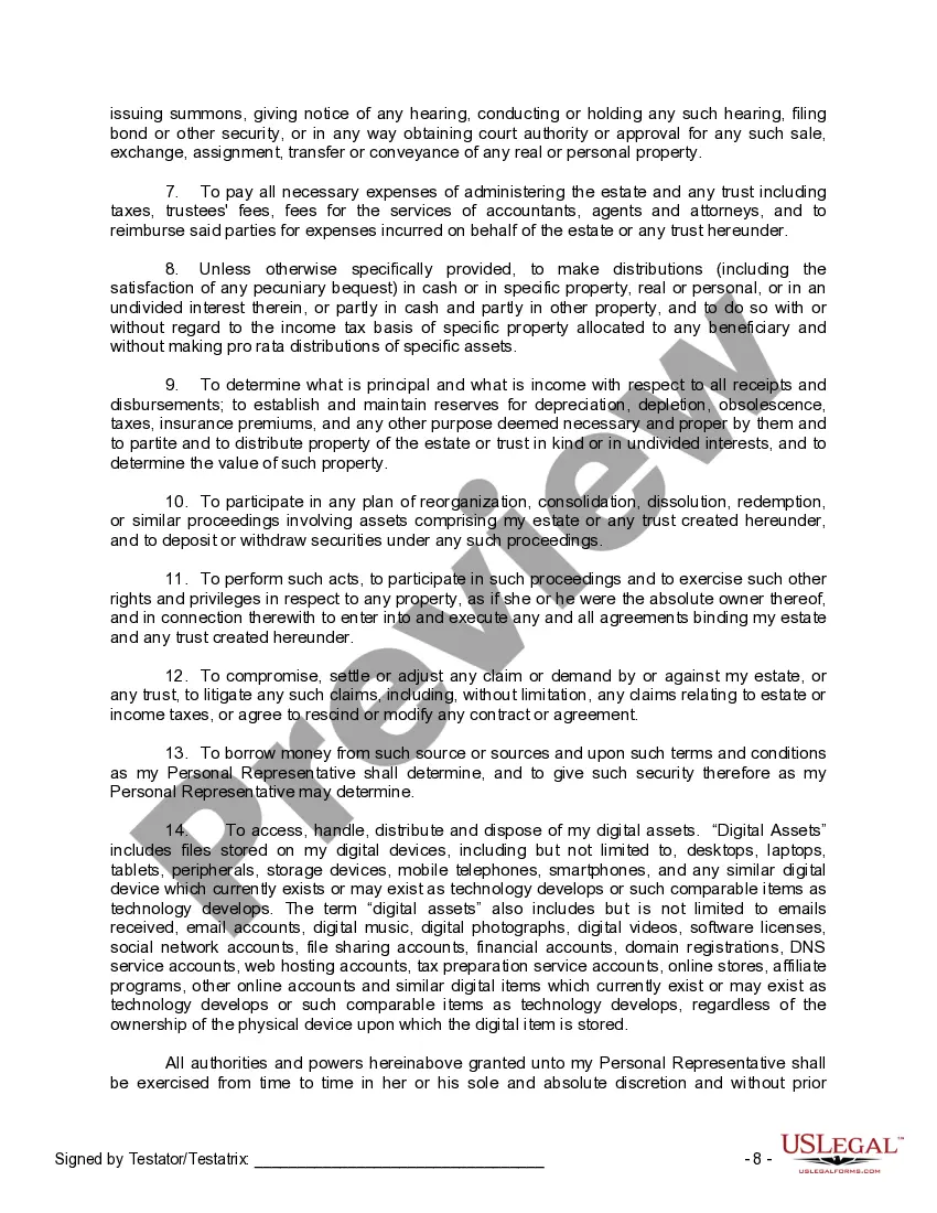 Preview Mutual Wills containing Last Will and Testaments for Man and Woman living together not Married with No Children