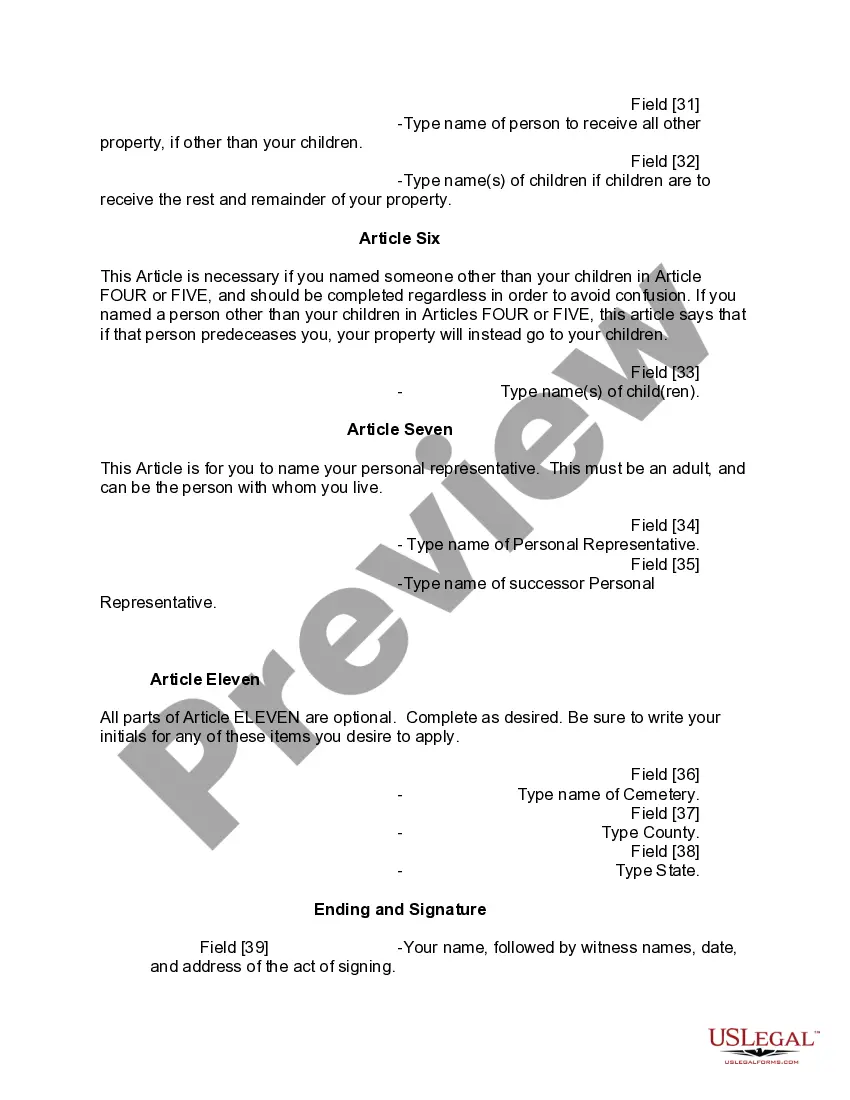 Preview Mutual Wills Package of Last Wills and Testaments for Man and Woman living together not Married with Adult Children
