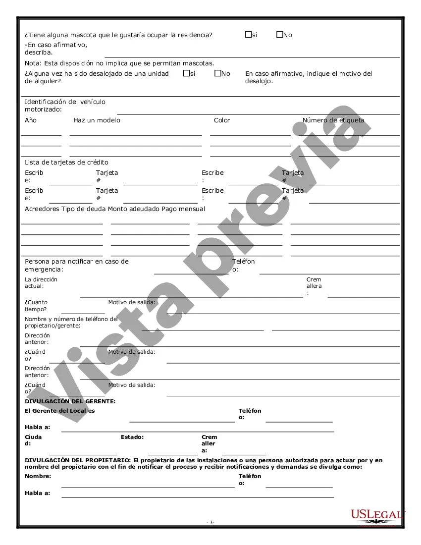 Preview Solicitud de arrendamiento de alquiler residencial