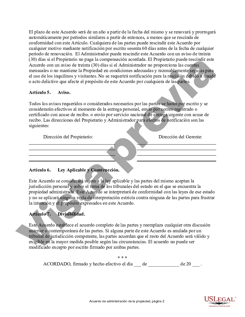 Preview Acuerdo de administrador de la propiedad