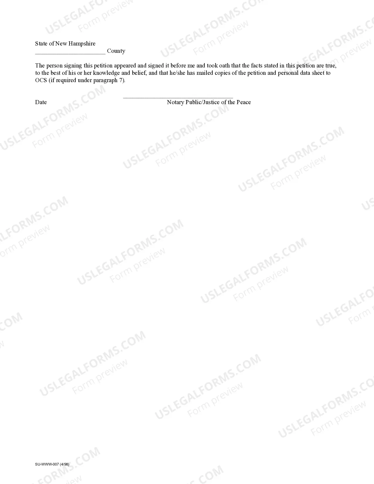 Preview Petition for Legal Separation