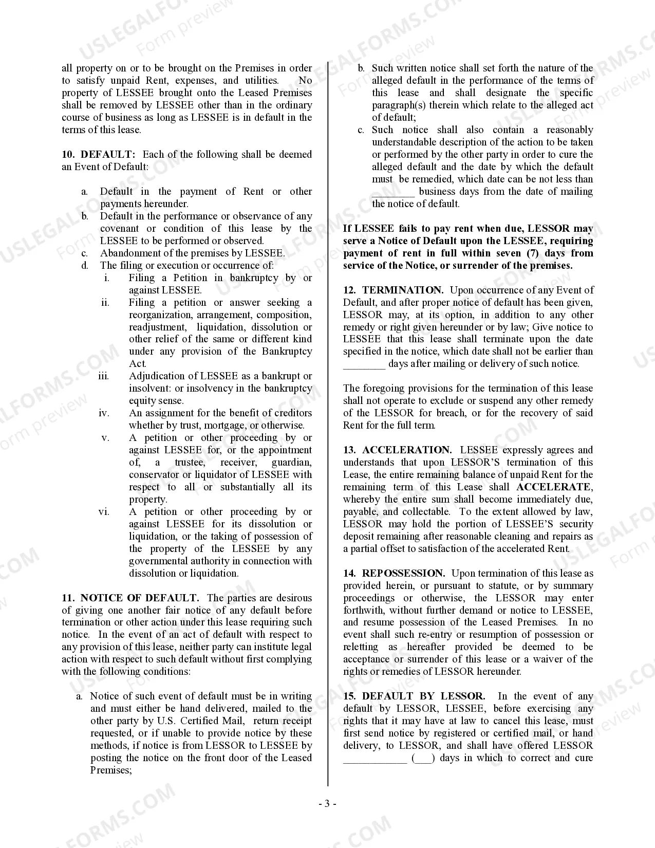 Preview Commercial Building or Space Lease