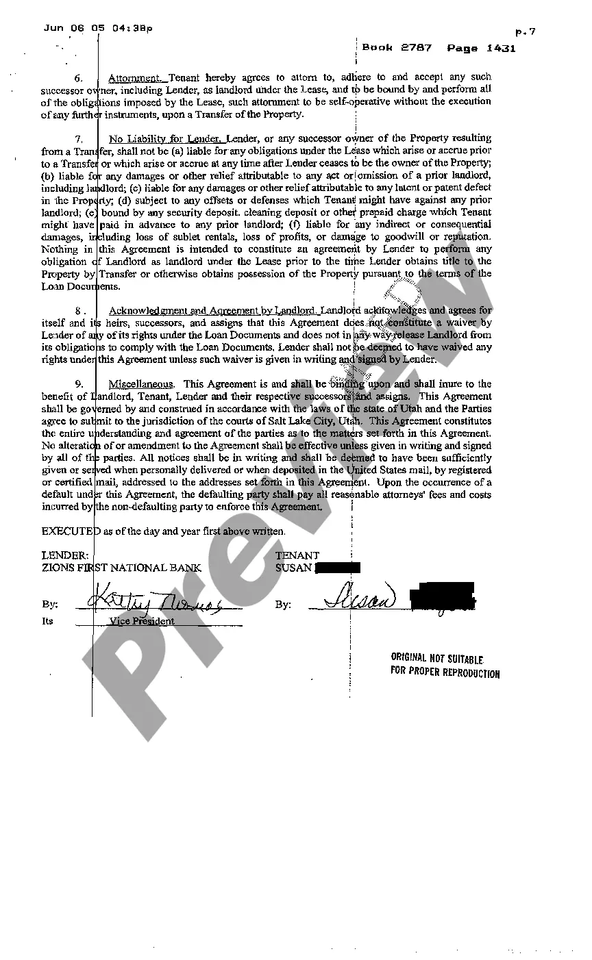 Get Subordination, Nondisturbance and Attornment Agreement and Estoppel Certificate Preview Subordination, Nondisturbance and Attornment Agreement and Estoppel Certificate